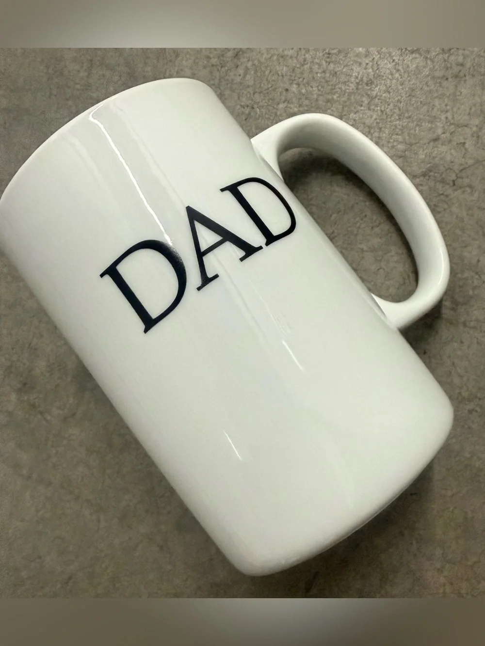 Williams Sonoma Porcelain “Dad” Mug. The Perfect Father’s Day Gift